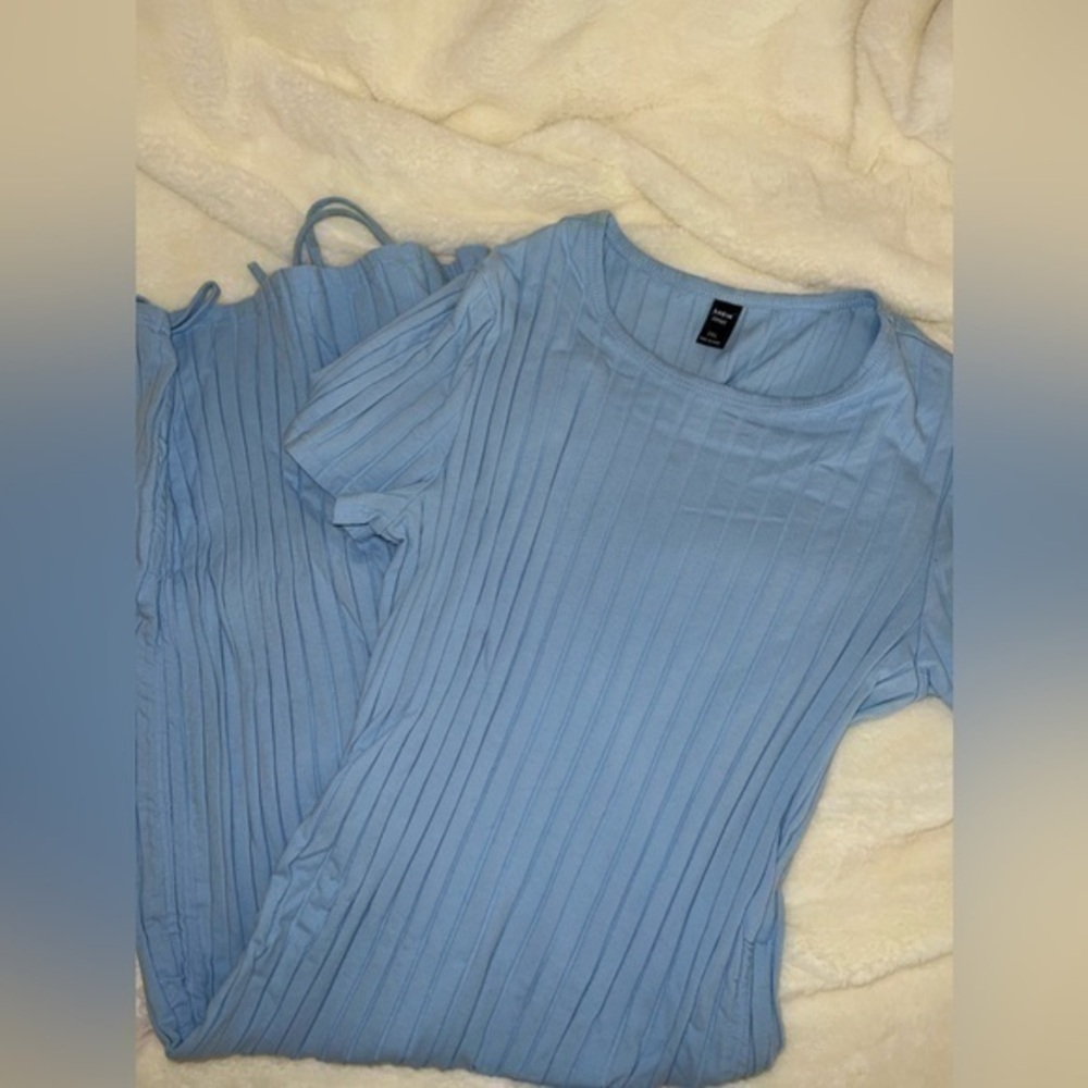SHEIN short sleeve light blue bodycon dress size 2X